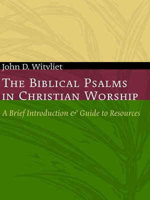 cover image of The Biblical Psalms in Christian Worship
